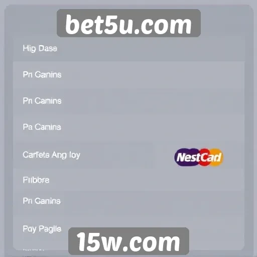 Métodos de pagamento disponíveis no site bet5u